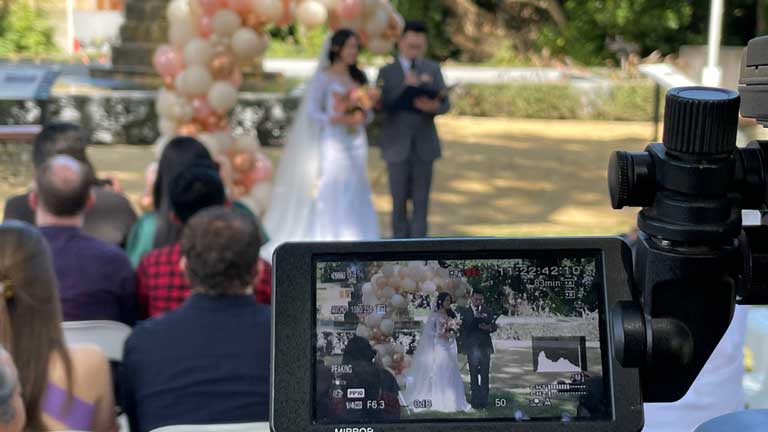 live video production Perth wedding